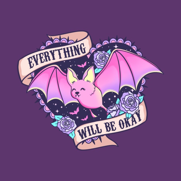 Womens Halloween everything will be ok by Positively Petal Perfect 