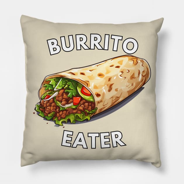 Burrito Eater Pillow by NatashaCuteShop