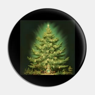 Vintage Hold To Light Christmas Tree Pin