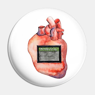 Lost Heart Illustration, Tech and Anatomy Pin