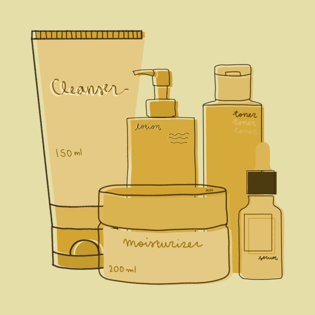 Skincare Essentials (Yellow Theme) by aaalou