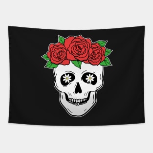 Mexican Skull Dia de los muertos Day of the dead Tapestry