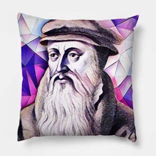 John Knox Pink Portrait | John Knox Artwork 8 Pillow