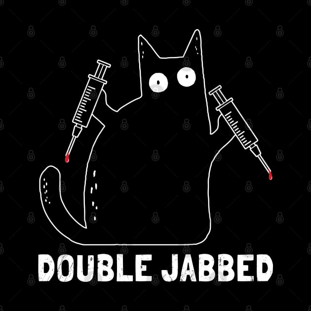 Cat With Syringes, Double Jabbed, Fully Vaccinated by NuttyShirt