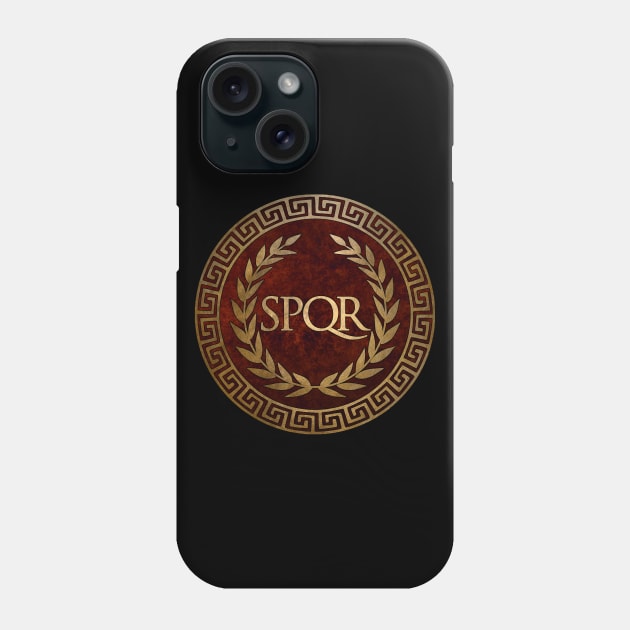 SPQR Symbol of Ancient Rome Phone Case by AgemaApparel