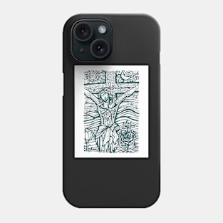 Jesus Christ illustration Phone Case