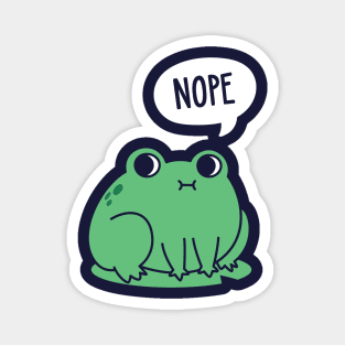 Nope Frog (Dark Version) Magnet