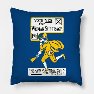 1915 Vote Yes on Womens Suffrage Pillow