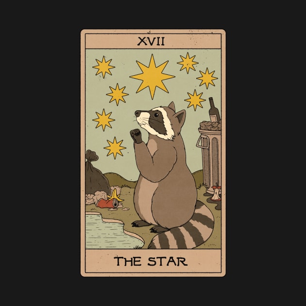 The Star - Raccoons Tarot by thiagocorrea