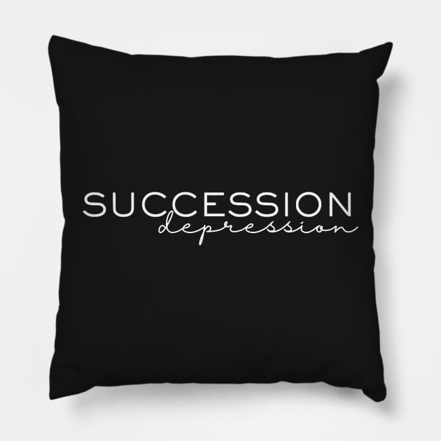 Post Succession Depression Pillow by EmikoNamika