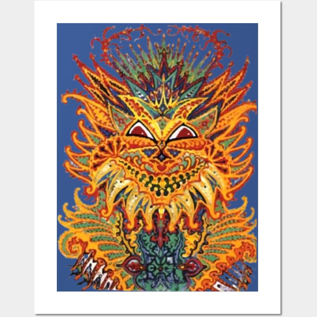 Kaleidoscope Cats II print by Louis Wain