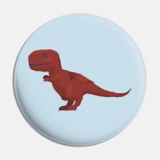 T-Rex - Cute Prehistoric Dinosaur cartoon Illustration Pin