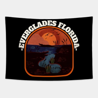 Retro Everglades National Park Tapestry