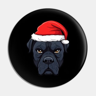 Santa Cane Corso Christmas Puppy Dog Lover Pin