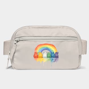Cute Funny Adorable Rainbow Frogs, Colorful frog toad design Bag