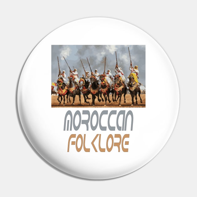 Moroccan Folklore T-Shirts Pin by DOUHALY