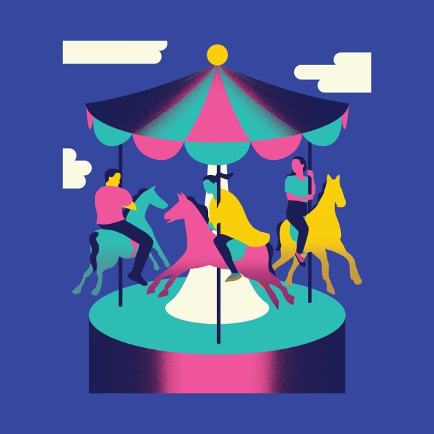 Merry go round by Neil Webb | Illustrator