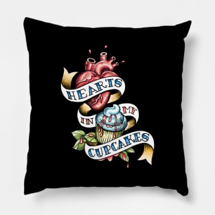 Bloody Heart and Cupcakes -Supernatural Pillow