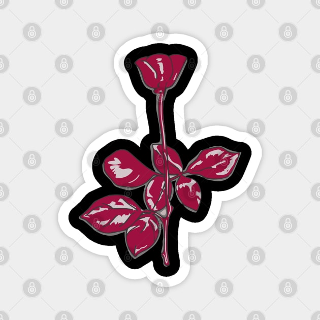 Depeche Mode Rose Magnet by Tandit Store