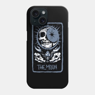 The Moon Skeleton Skull Tarot Card Phone Case