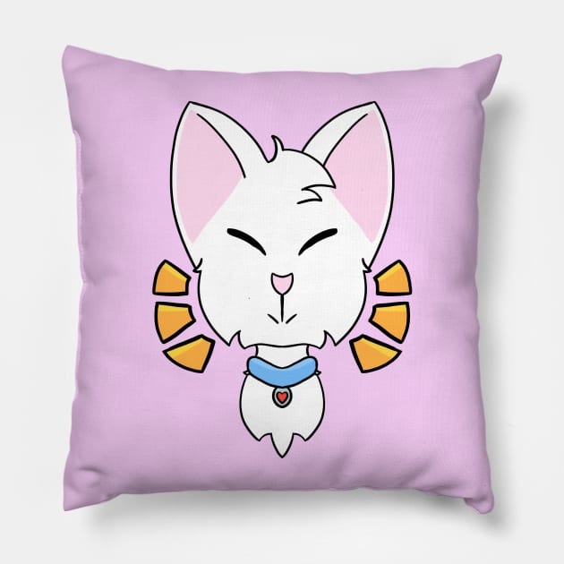 Happy Kitten Pillow by MizTheCat