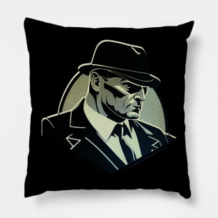 40s Mafia Boss Pillow