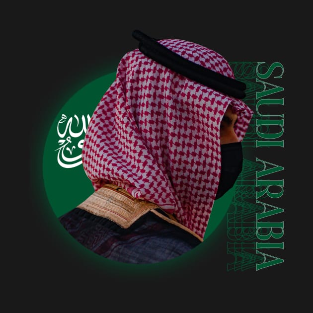 SAUDI ARABIA's TRADITIONALE DRESS GREEN SAUDI by TareQ-DESIGN