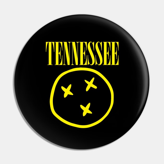 Tennessee Flag Tristar Nirvana inspired Pin by TheShirtGypsy