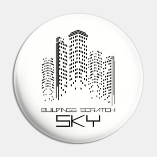 Buildings scratch sky Pin