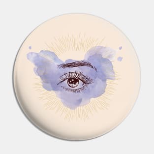 Watercolor Eye Looking in your soul Pin