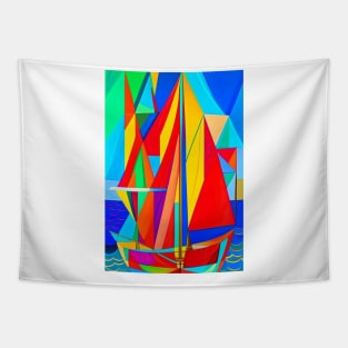 Sail Away: Stunning Sailboat Art Tapestry