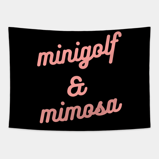 Minigolf & Mimosa Tapestry by Teqball Store