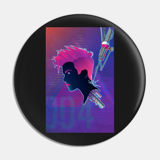 Cyber chick 004 Pin by GreyMatter