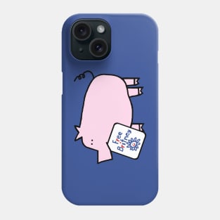 Cute Pig with Free Britney Sign Phone Case