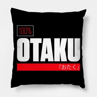 Otaku 100% – Red + White Pillow