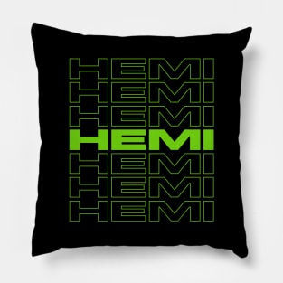 Mopar Hemi repeat - mopar green Pillow