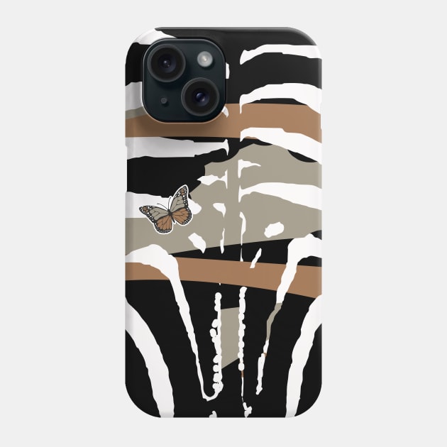 Abstract Black and White Simple Pattern geometry zebra Phone Case by Promoseven369