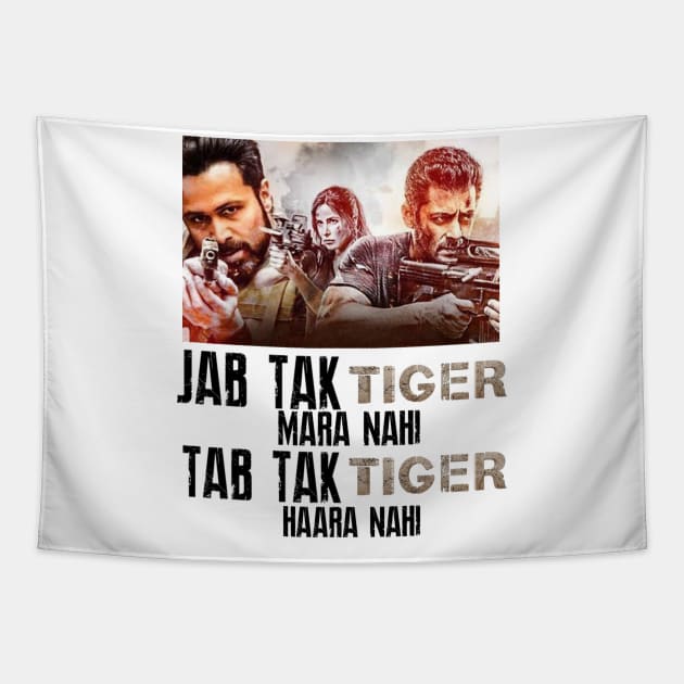 Tiger 3 l Salman Khan l Bollywood movie Tapestry by Swag Like Desi