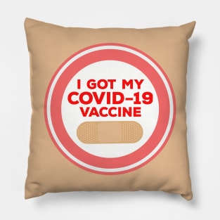 I Got My Vaccine Pillow