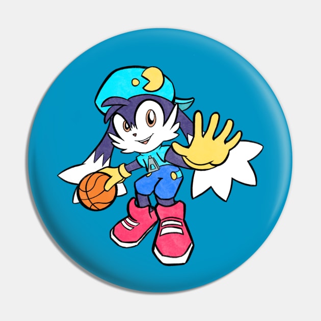 Retro Ballin' Klonoa Pin by RampantLeaf