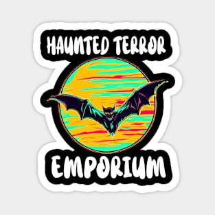 Halloween Bat Moon Haunted Terror Emporium Apparel Magnet