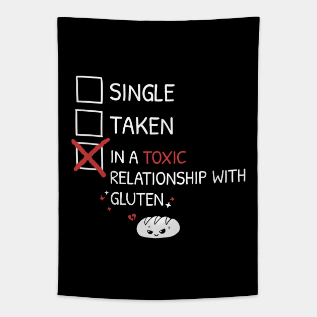 Single Taken Toxic Gluten Tapestry by Geekydog