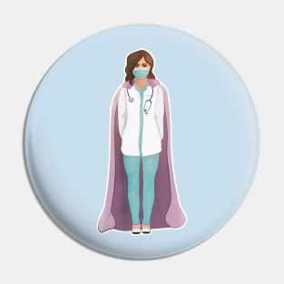 Superhero doctor/ nurse/ surgeon Pin