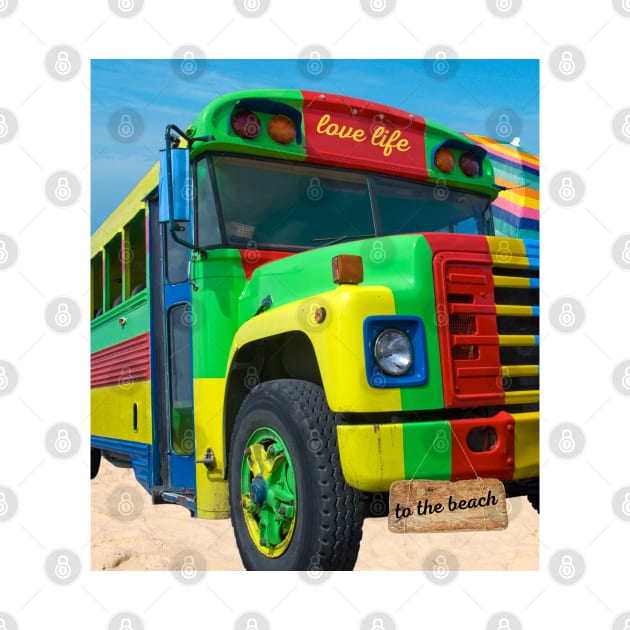 Take a Rasta Style Bus to the Beach by CheeseOnBread