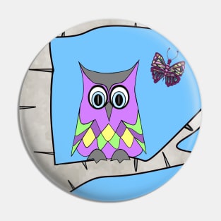 Spring Owl Pin