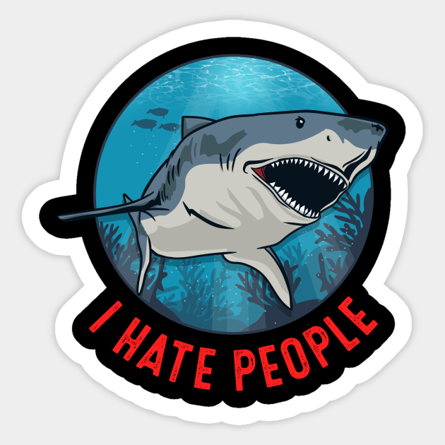 Shark Introvert - Shark - Sticker