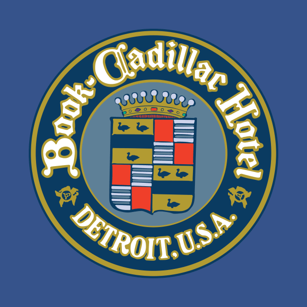 Book-Cadillac Hotel retro logo (Detroit) by HistoricDetroit.org