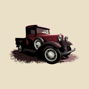 Red 1930 Ford Model A truck T-Shirt