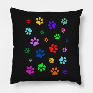 Paw Print Pattern Pillow