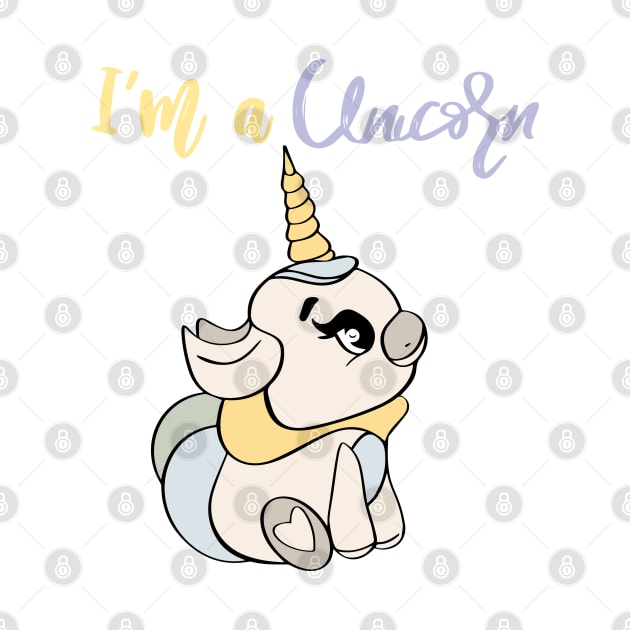 I’m a unicorn cute design, unicorn baby, unicorn horn, unicorn sign by PrimeStore